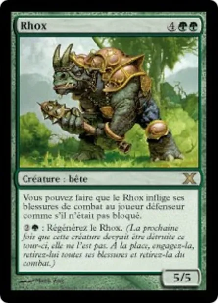 Rhox, carte Magic 10E 291 — extension Dixième édition