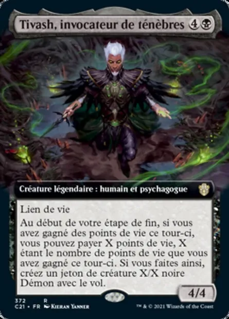Tivash, invocateur de ténèbres, carte Magic C21 372 — extension Commander 2021
