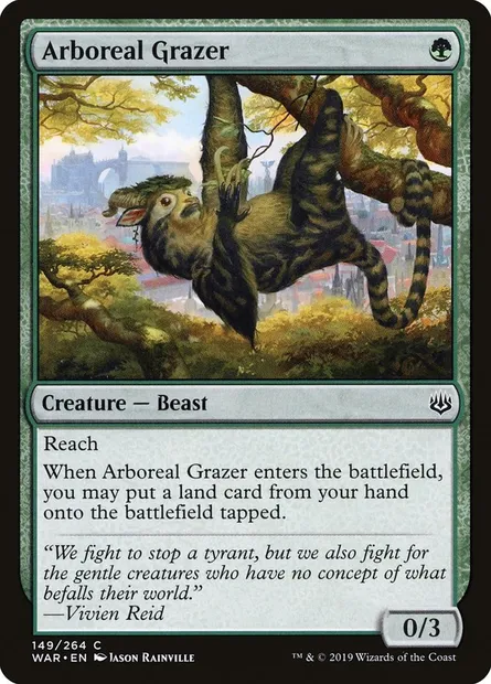 Arboreal Grazer, Magic card WAR 149 — War of the Spark set
