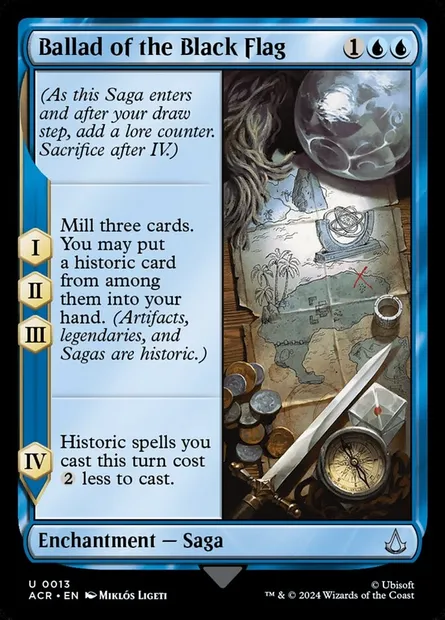 Ballad of the Black Flag, Magic card ACR 13 — Assassin's Creed set