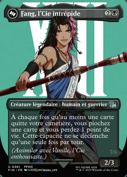 Fang, l'Cie intrépide, carte Magic FIN 381 — extension Final Fantasy