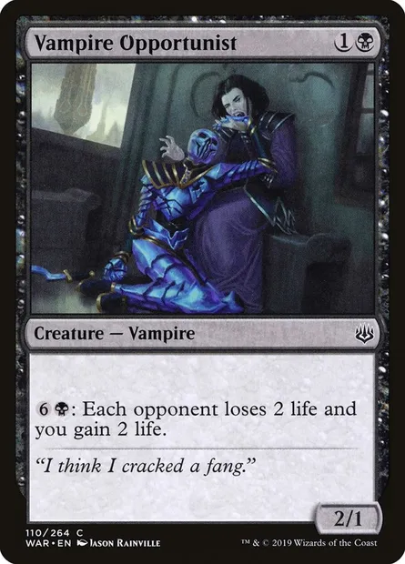Vampire Opportunist, Magic card WAR 110 — War of the Spark set
