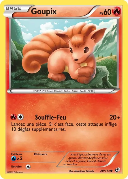 Goupix, carte Pokémon LTR 20 — extension Legendary Treasures