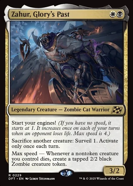 Zahur, au passé de gloire, carte Magic PDFT 229p — extension Aetherdrift Promos