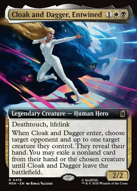 Cloak and Dagger, Entwined, Magic card MSH 419 — Marvel Super Heroes set