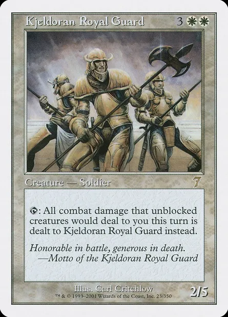 Kjeldoran Royal Guard, Magic card 7ED 23 — Seventh Edition set