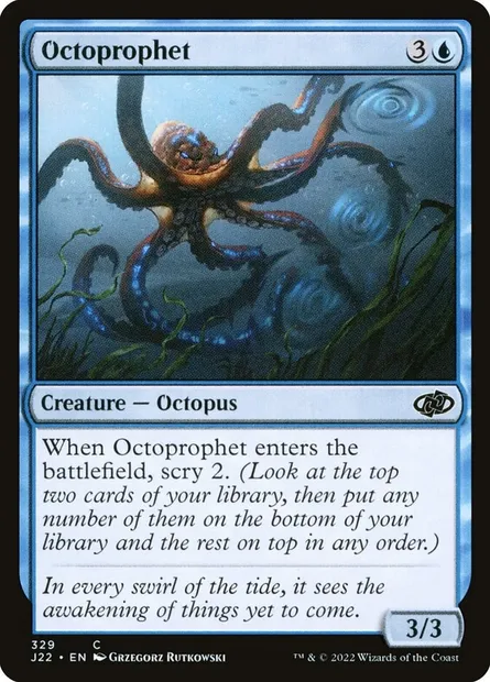 Octoprophet, Magic card J22 329 — Jumpstart 2022 set