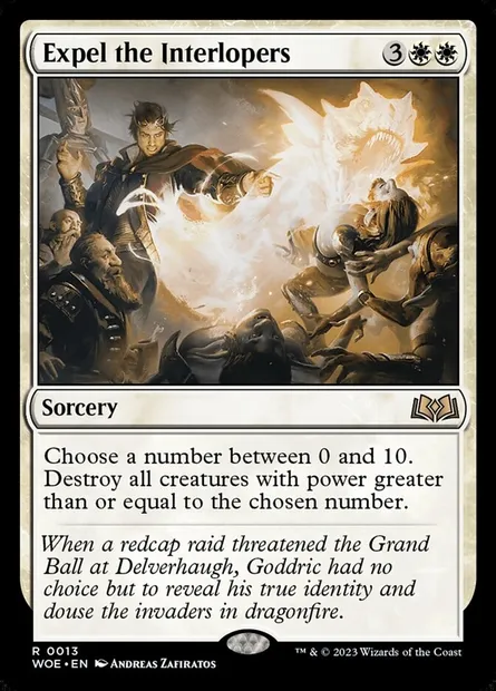 Expel the Interlopers, Magic card WOE 13 — Wilds of Eldraine set