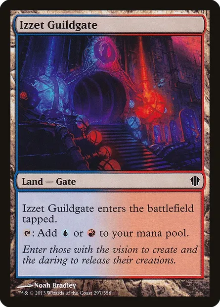 Izzet Guildgate, Magic card C13 297 — Commander 2013 set