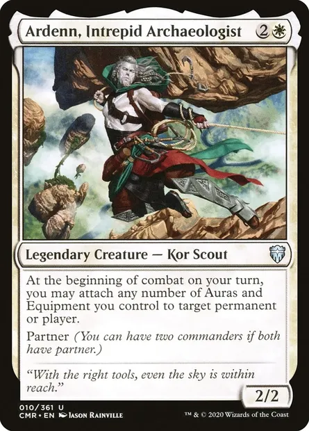 Ardenn, Intrepid Archaeologist, Magic card CMR 10 — Commander Legends set