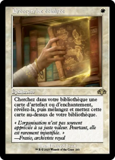 Préceptrice éclairée, carte Magic DMR 263 — extension Dominaria Remastered