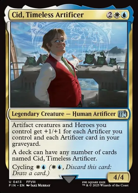Cid, Timeless Artificer, Magic card FIN 413 — Final Fantasy set