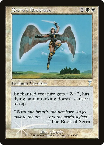 Étreinte de Serra, carte Magic 7ED 43★ — extension Septième Edition