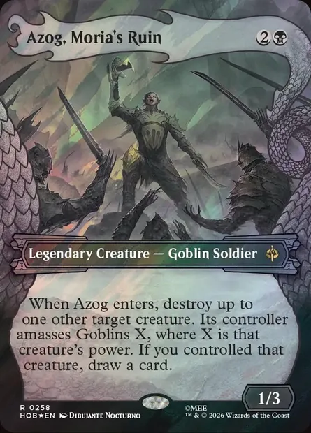 Azog, Moria's Ruin, Magic card HOB 258 — The Hobbit set