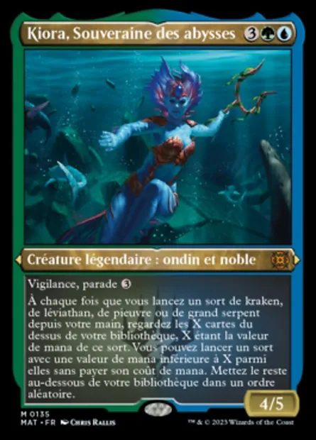 Kiora, Souveraine des abysses, carte Magic MAT 135 — extension L'invasion des machines : le jour d'après