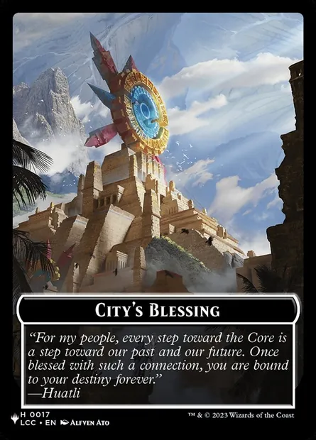 City's Blessing, carte Magic PLST TLCC-17 — extension The List
