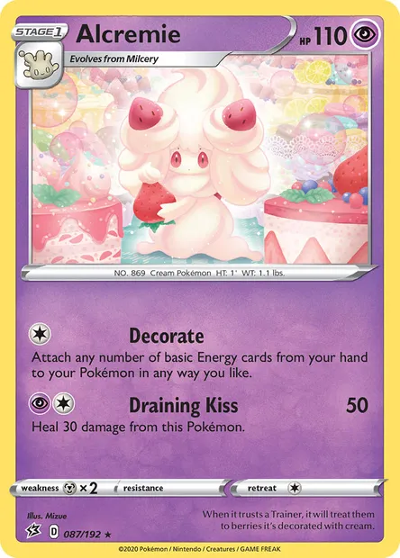 Alcremie, Pokémon card RCL 87 — Rebel Clash set