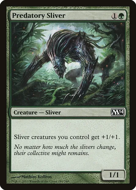 Predatory Sliver, Magic card M14 189 — Magic 2014 set