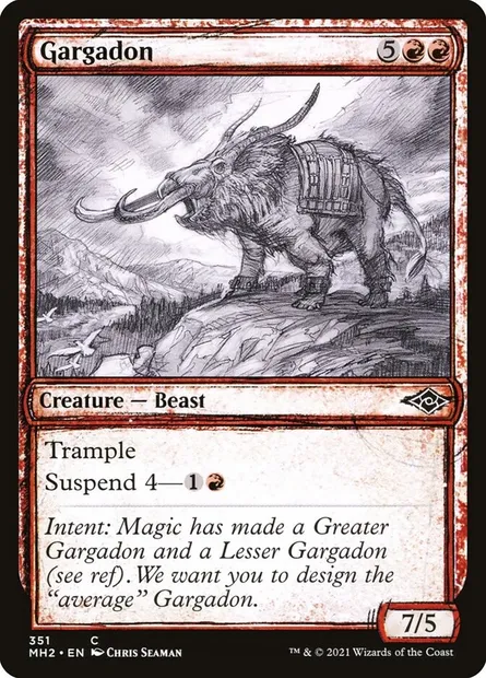 Gargadon, Magic card MH2 351 — Modern Horizons 2 set