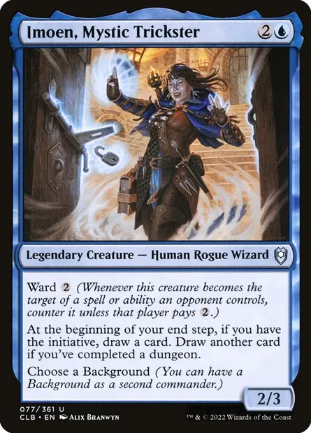 Imoen, Mystic Trickster, Magic card CLB 77 — Commander Legends: Battle for Baldur's Gate set