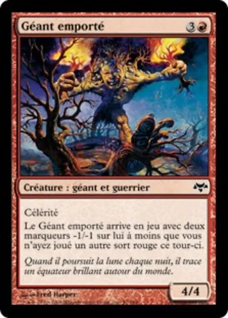 Géant emporté, carte Magic EVE 57 — extension Coucheciel