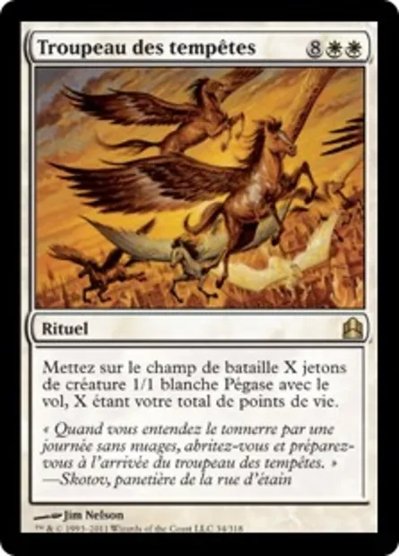 Troupeau des tempêtes, carte Magic CMD 34 — extension Commander 2011