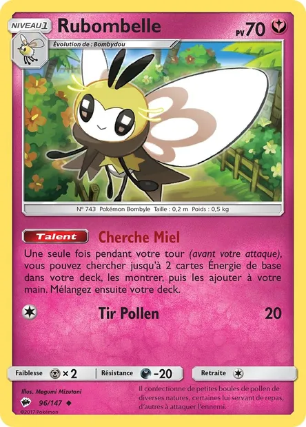 Rubombelle, carte Pokémon BUS 96 — extension Ombres Ardentes