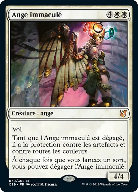 Ange immaculé, carte Magic C19 70 — extension Commander 2019