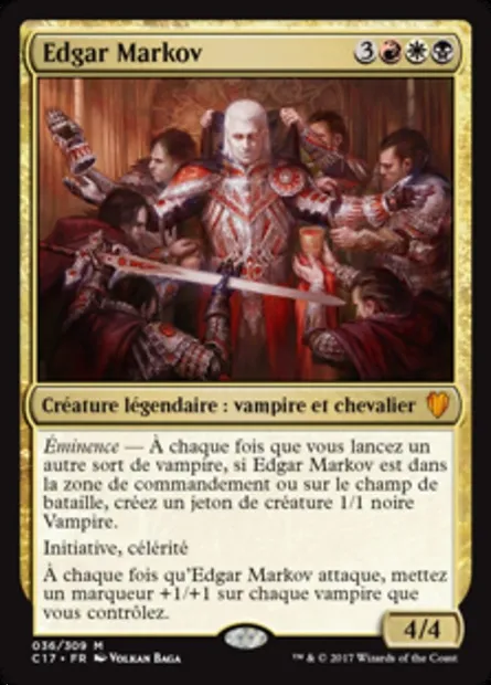 Edgar Markov, carte Magic C17 36 — extension Commander 2017