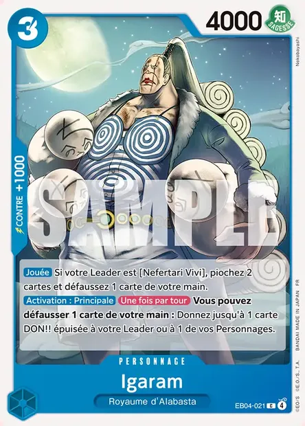 Igaram, carte One Piece EB04-021 — extension EGGHEAD CRISIS