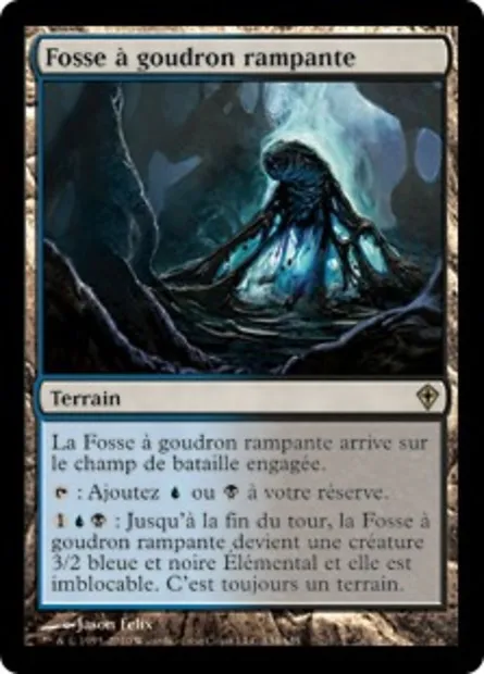 Fosse à goudron rampante, carte Magic WWK 134 — extension Worldwake