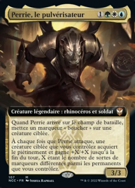 Perrie, le pulvérisateur, carte Magic NCC 107 — extension New Capenna Commander