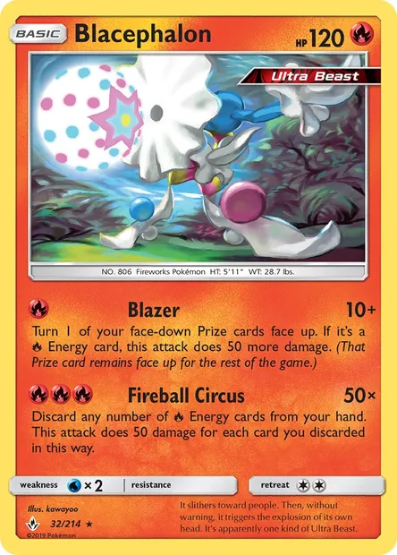 Blacephalon, Pokémon card UNB 32 — Unbroken Bonds set