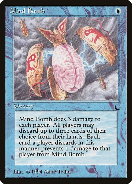 Mind Bomb, Magic card DRK 33 — The Dark set