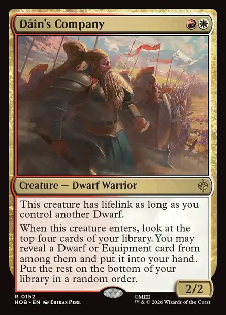 Dáin's Company, Magic card HOB 152 — The Hobbit set