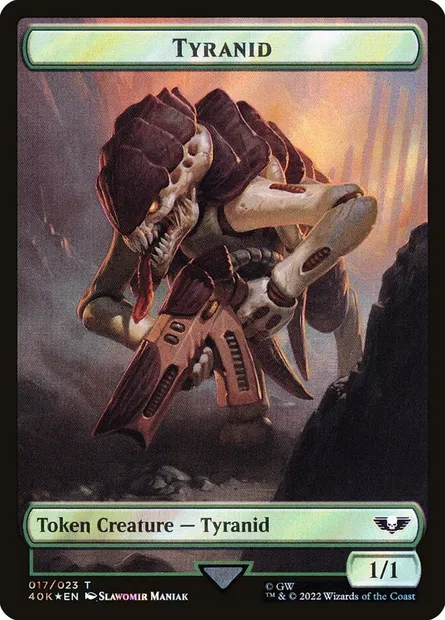 Tyranid, carte Magic T40K 17★ — extension Warhammer 40,000 Tokens