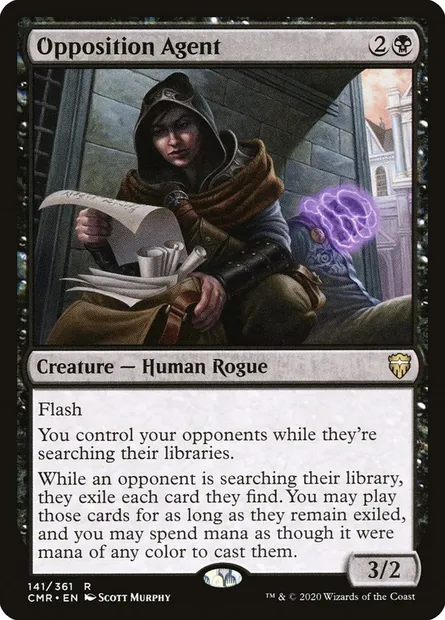 Opposition Agent, Magic card CMR 141 — Commander Legends set