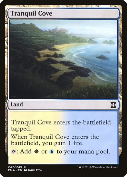 Tranquil Cove, Magic card EMA 247 — Eternal Masters set