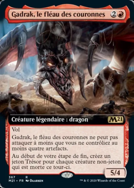 Gadrak, le fléau des couronnes, carte Magic M21 367 — extension Core Set 2021