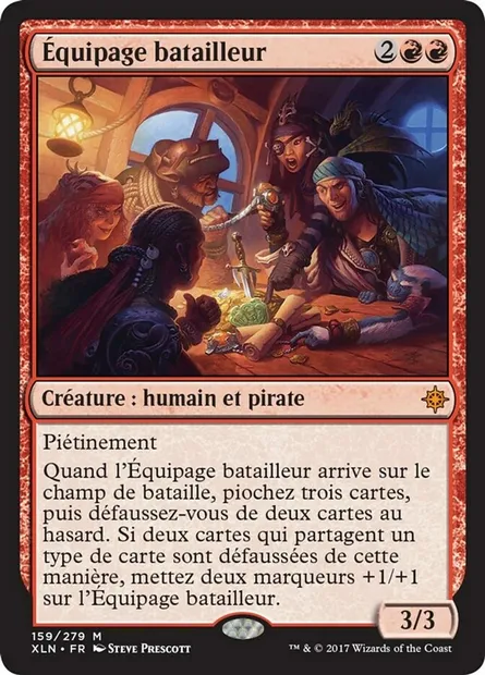 Équipage batailleur, carte Magic XLN 159 — extension Ixalan