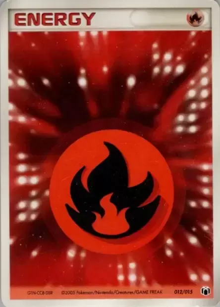 Énergie Feu, carte Pokémon GBOX-M-L 012Y — extension Gift Box Mew • Lucario