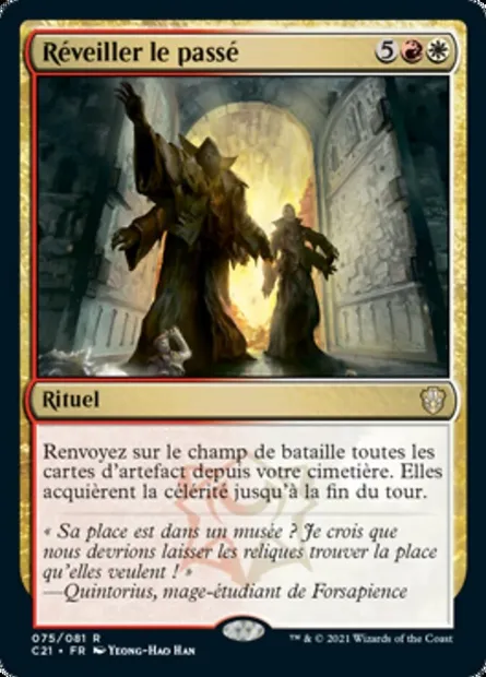 Réveiller le passé, carte Magic C21 75 — extension Commander 2021