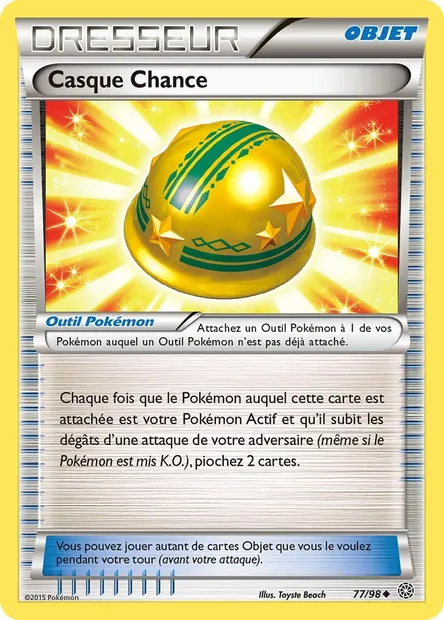 Casque Chance, carte Pokémon AOR 77 — extension Origines Antiques