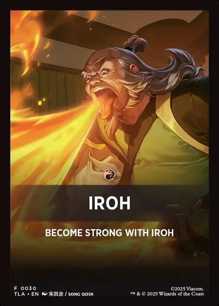 Iroh, carte Magic JTLA 30 — extension Avatar: The Last Airbender Jumpstart Front Cards