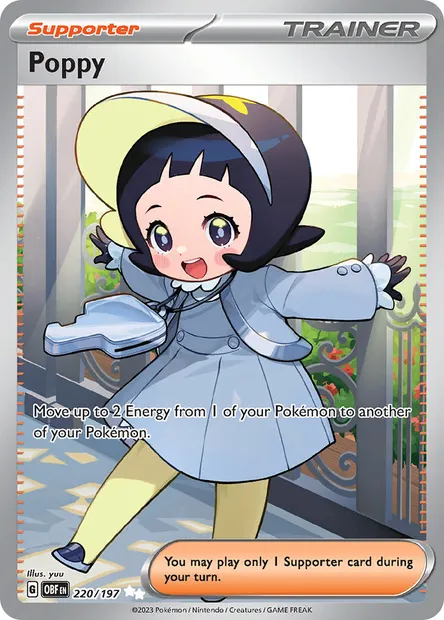 Poppy, Pokémon card OBF 220 — Obsidian Flames set
