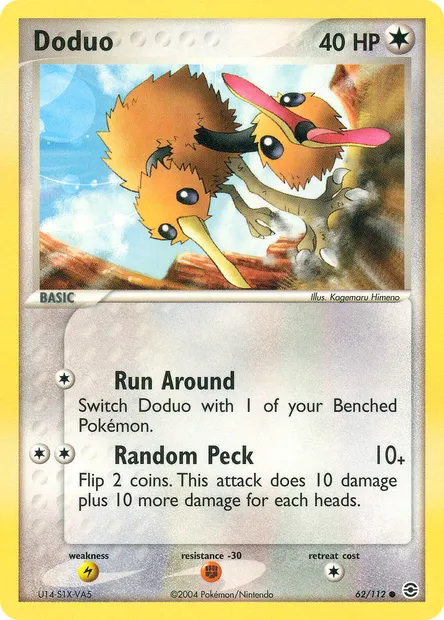 Doduo, Pokémon card RG 62 — FireRed & LeafGreen set