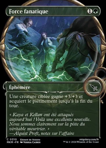 Force fanatique, carte Magic MKM 310 — extension Murders at Karlov Manor