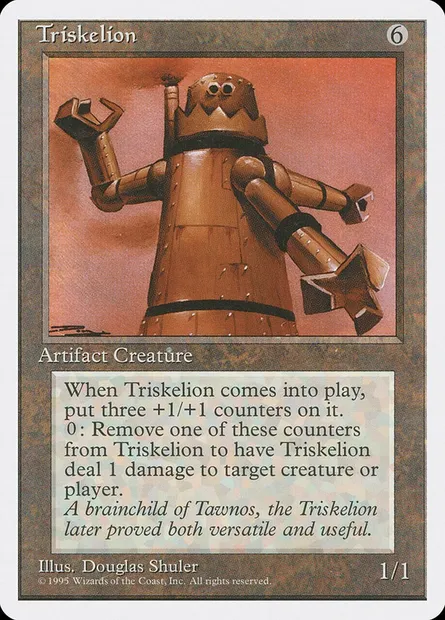 Triskèle, carte Magic 4ED 354 — extension Quatrième Edition