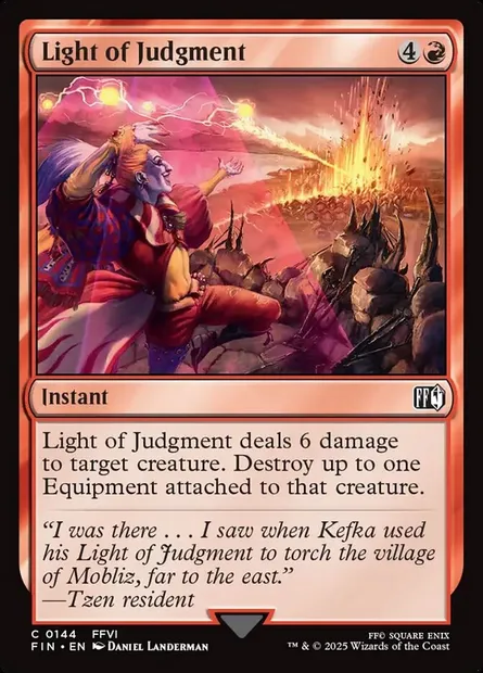 Light of Judgment, Magic card FIN 144 — Final Fantasy set