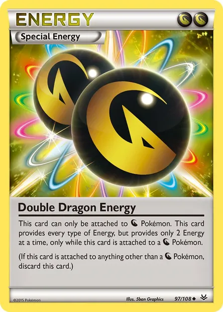 Double Dragon Energy, Pokémon card ROS 97 — Roaring Skies set